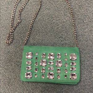 Green gem cross body